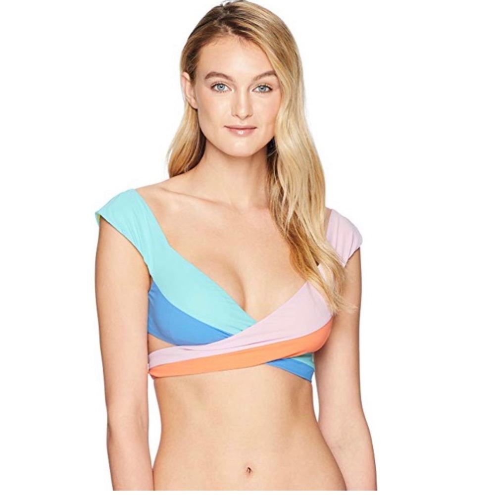Nanette Lepore, Burano Island Tease Swim Top, M